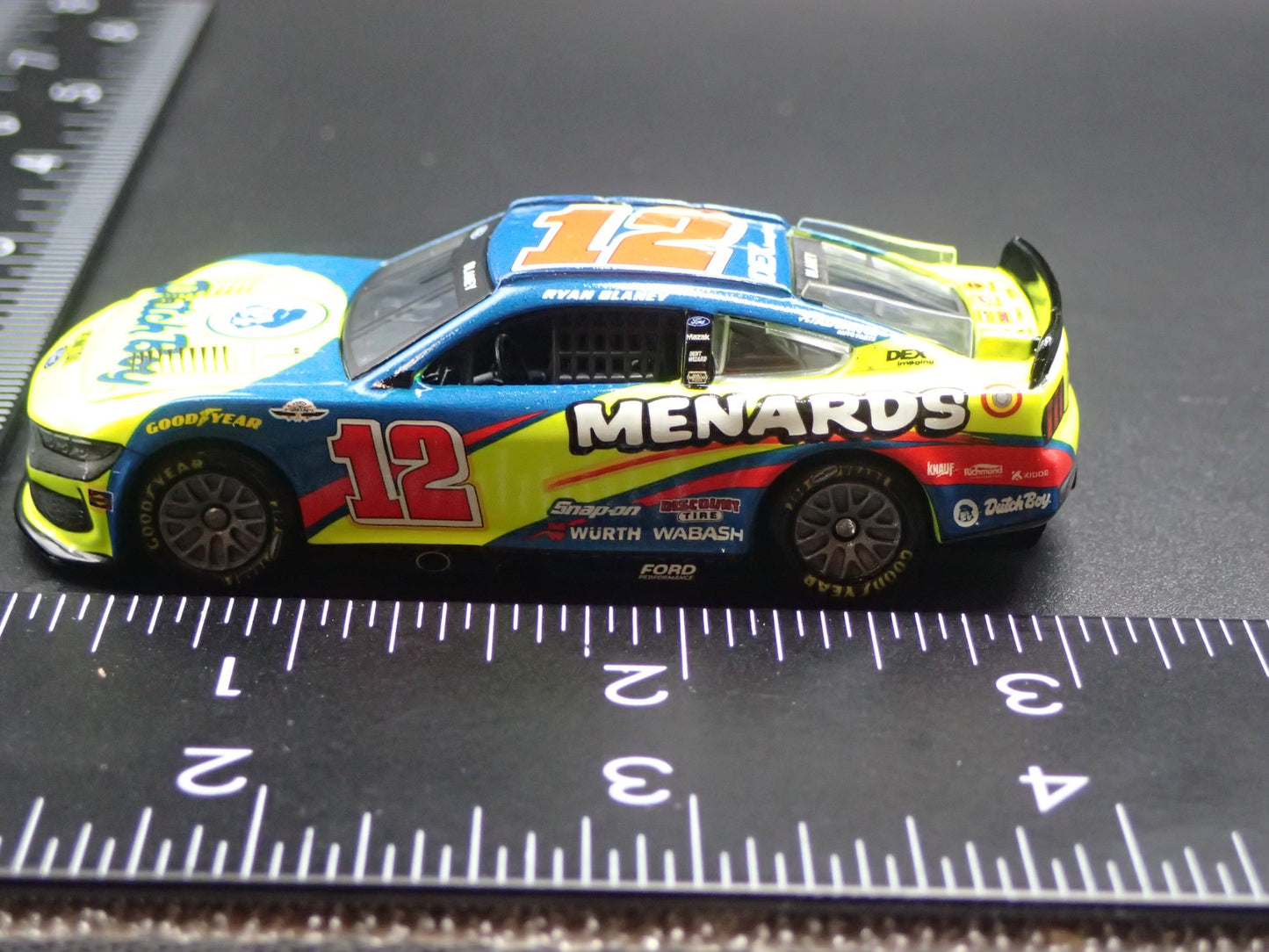 2025 25 FORD MUSTANG #12 RYAN BLANEY MENARDS DUTCH NASCAR 1:64 SCALE DIECAST CAR