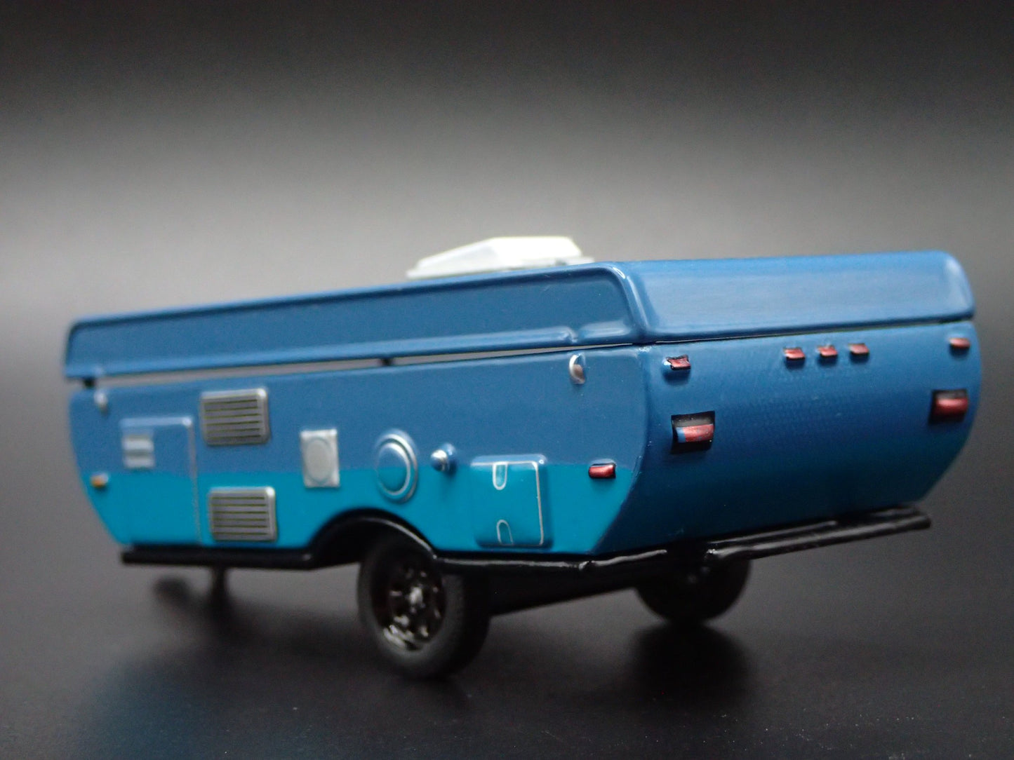 POP-UP CAMPER TRAILER DETAILED INTERIOR 1:64 SCALE DIORAMA DIECAST MODEL CAR