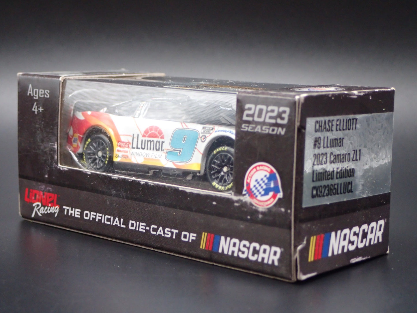 2023 23 CHEVY CAMARO ZL1 #9 CHASE ELLIOTT LLUMAR NASCAR 1:64 SCALE DIECAST CAR