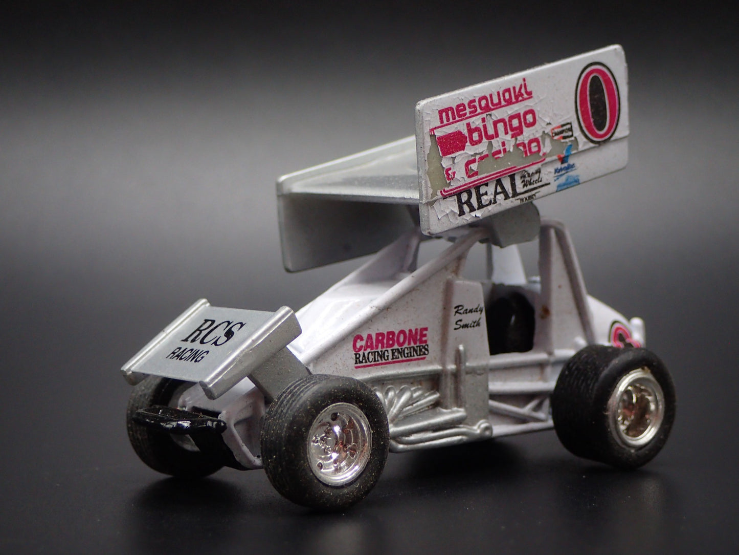 SPRINT CAR #0 RANDY SMITH MESQUAKI BINGO BARN FIND 1:64 SCALE DIECAST MODEL CAR