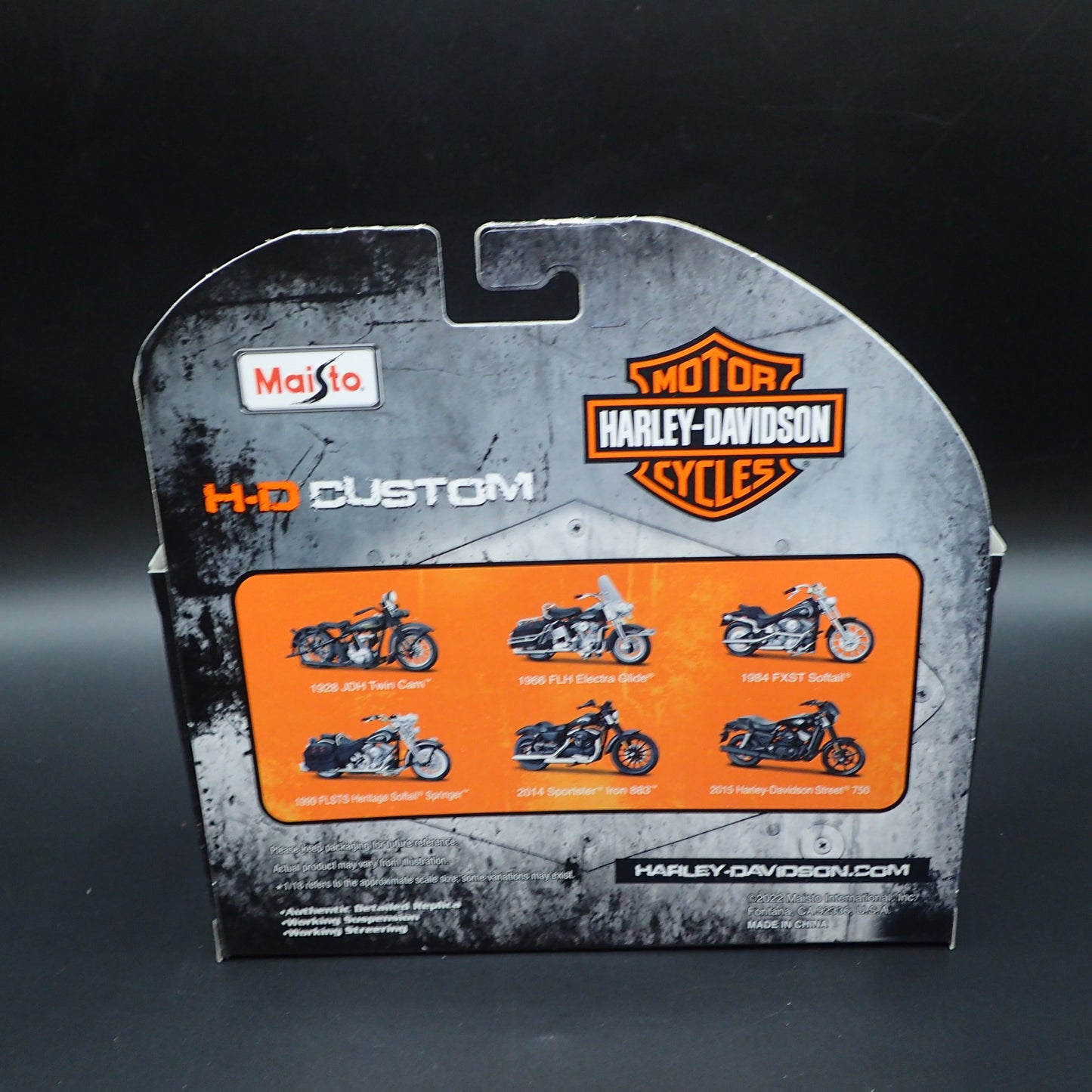 1928 28 JDH TWIN CAM HARLEY DAVIDSON MAISTO SERIES 41 1/18 MOTORCYCLE MODEL