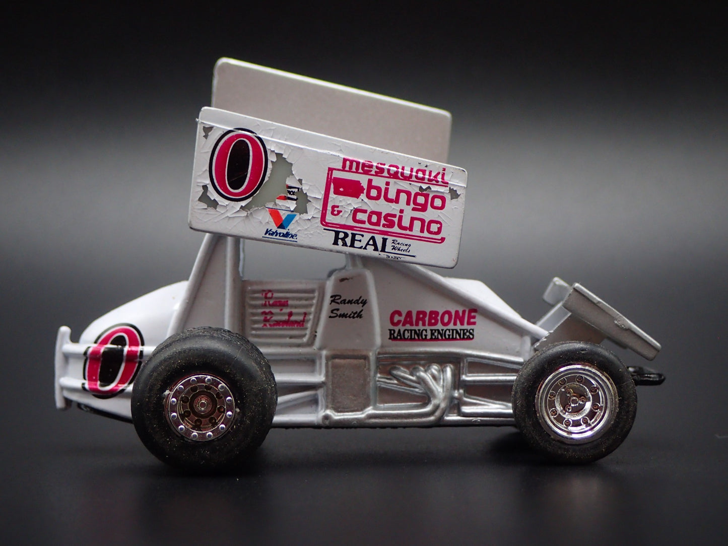SPRINT CAR #0 RANDY SMITH MESQUAKI BINGO BARN FIND 1:64 SCALE DIECAST MODEL CAR