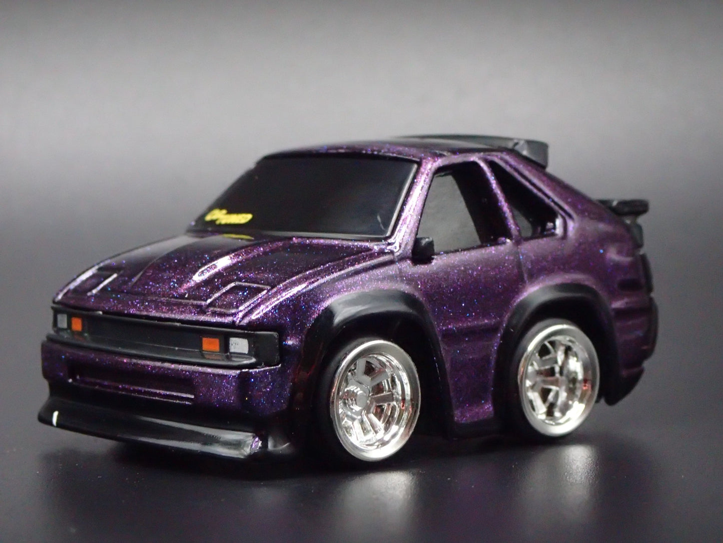 1982-1986 TOYOTA SUPRA CAR TUNED PURPLE JDM 1/64 SCALE DIORAMA DIECAST MODEL CAR