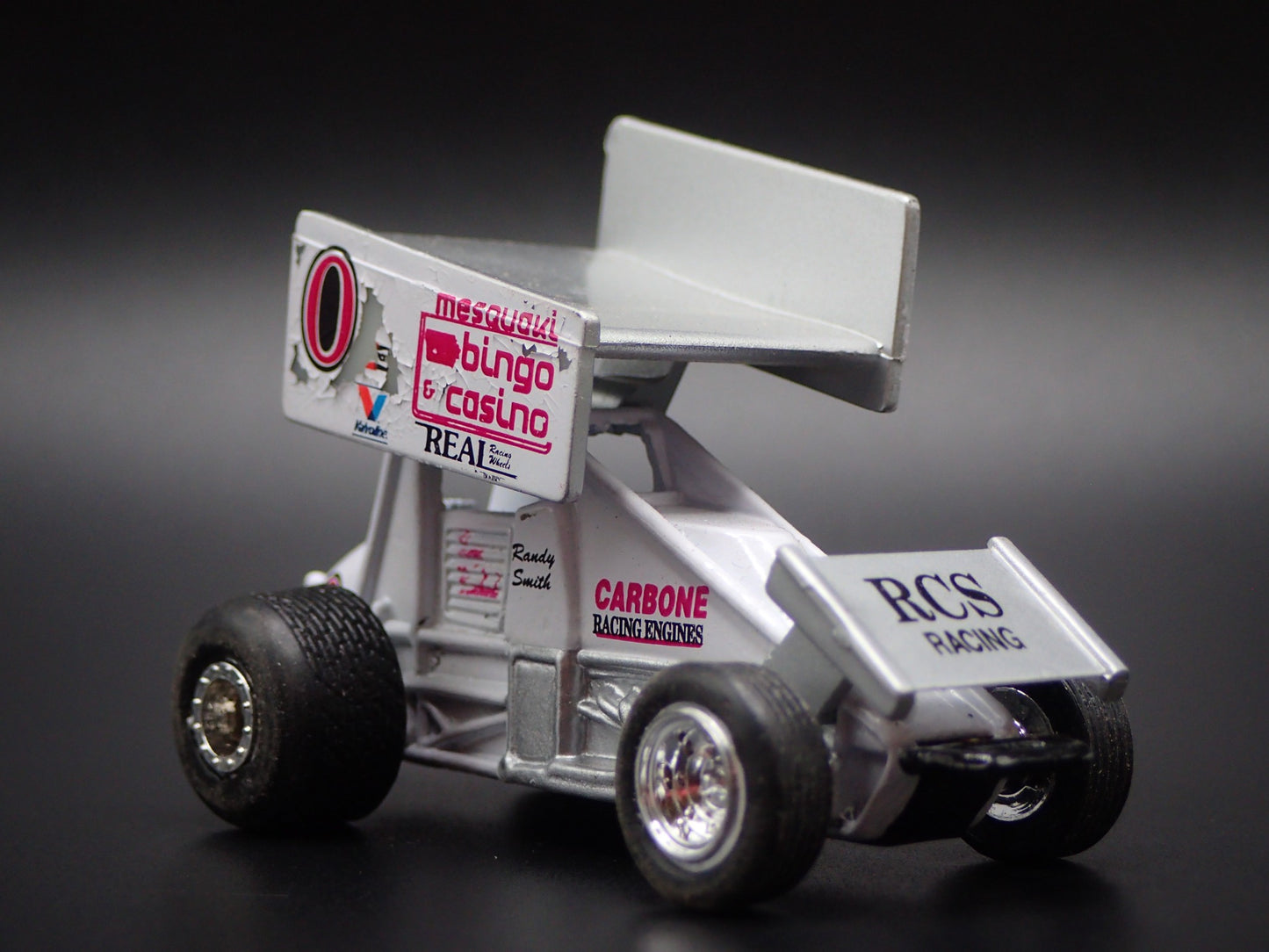 SPRINT CAR #0 RANDY SMITH MESQUAKI BINGO BARN FIND 1:64 SCALE DIECAST MODEL CAR