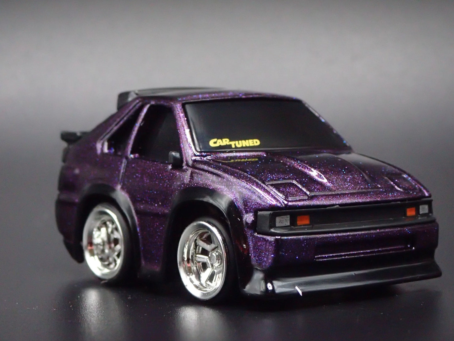 1982-1986 TOYOTA SUPRA CAR TUNED PURPLE JDM 1/64 SCALE DIORAMA DIECAST MODEL CAR