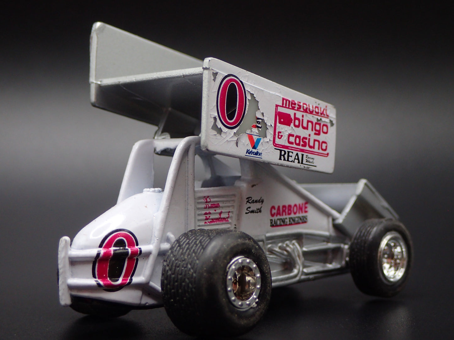 SPRINT CAR #0 RANDY SMITH MESQUAKI BINGO BARN FIND 1:64 SCALE DIECAST MODEL CAR