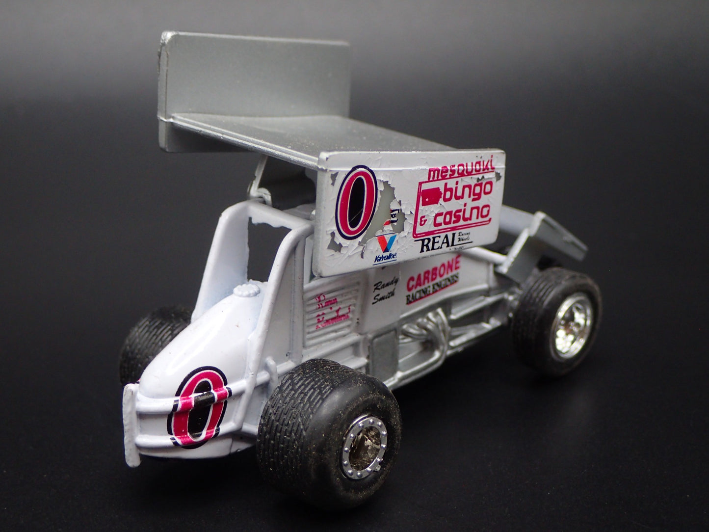 SPRINT CAR #0 RANDY SMITH MESQUAKI BINGO BARN FIND 1:64 SCALE DIECAST MODEL CAR