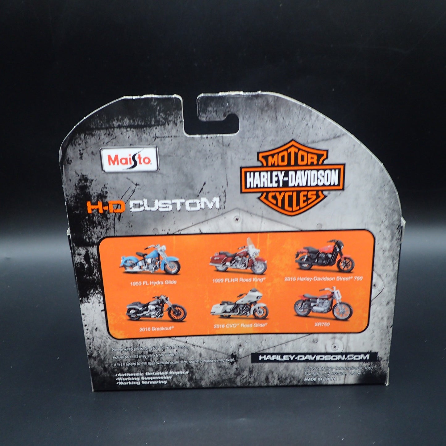 2016 16 BREAKOUT HARLEY DAVIDSON MOTORCYCLE MAISTO SERIES 40 1/18 MODEL BIKE