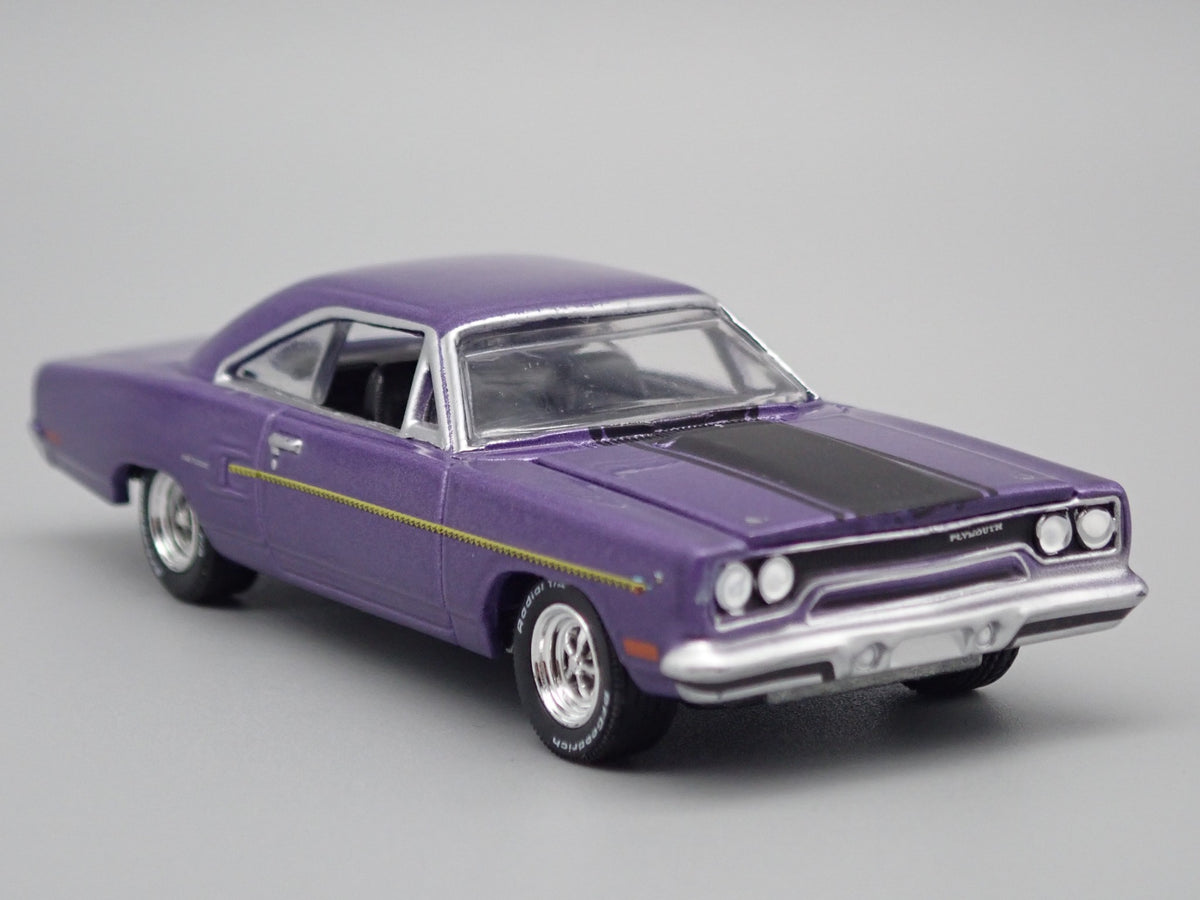 1970 PLYMOUTH ROAD RUNNER RARE 1:64 SCALE LIMITED COLLECTIBLE DIECAST MODEL CAR-Burning Rubber Toy Company