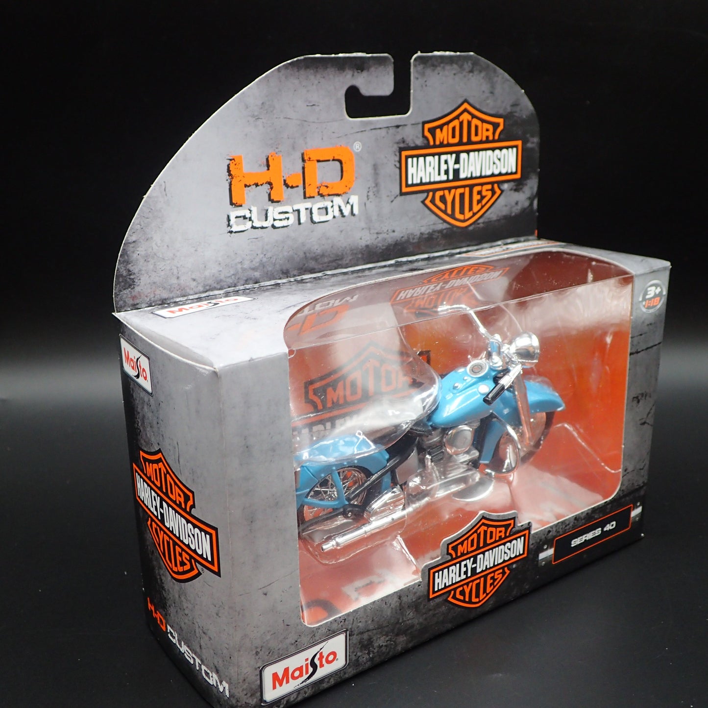 1953 53 FL HYDRA GLIDE HARLEY DAVIDSON MOTORCYCLE MAISTO SERIES 40 1/18 MODEL