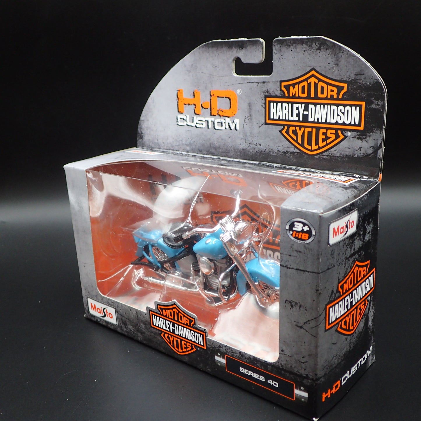 1953 53 FL HYDRA GLIDE HARLEY DAVIDSON MOTORCYCLE MAISTO SERIES 40 1/18 MODEL