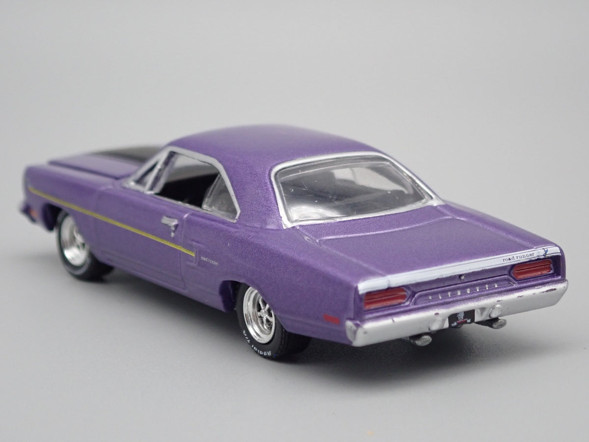 1970 PLYMOUTH ROAD RUNNER RARE 1:64 SCALE LIMITED COLLECTIBLE DIECAST MODEL CAR-Burning Rubber Toy Company