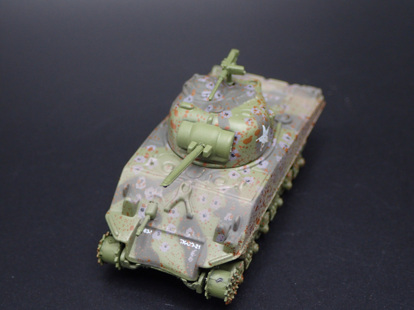 WWII M4A3 SHERMAN TANK US ARMY GRAFENWOEHR GERMANY 1:100 SCALE DIECAST MODEL CAR