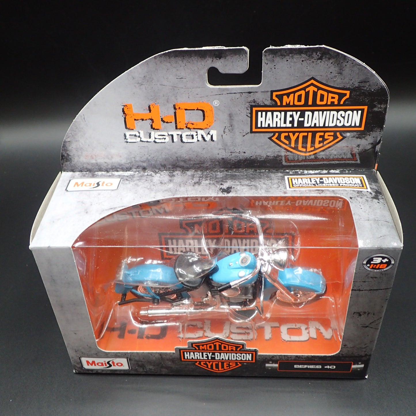 1953 53 FL HYDRA GLIDE HARLEY DAVIDSON MOTORCYCLE MAISTO SERIES 40 1/18 MODEL