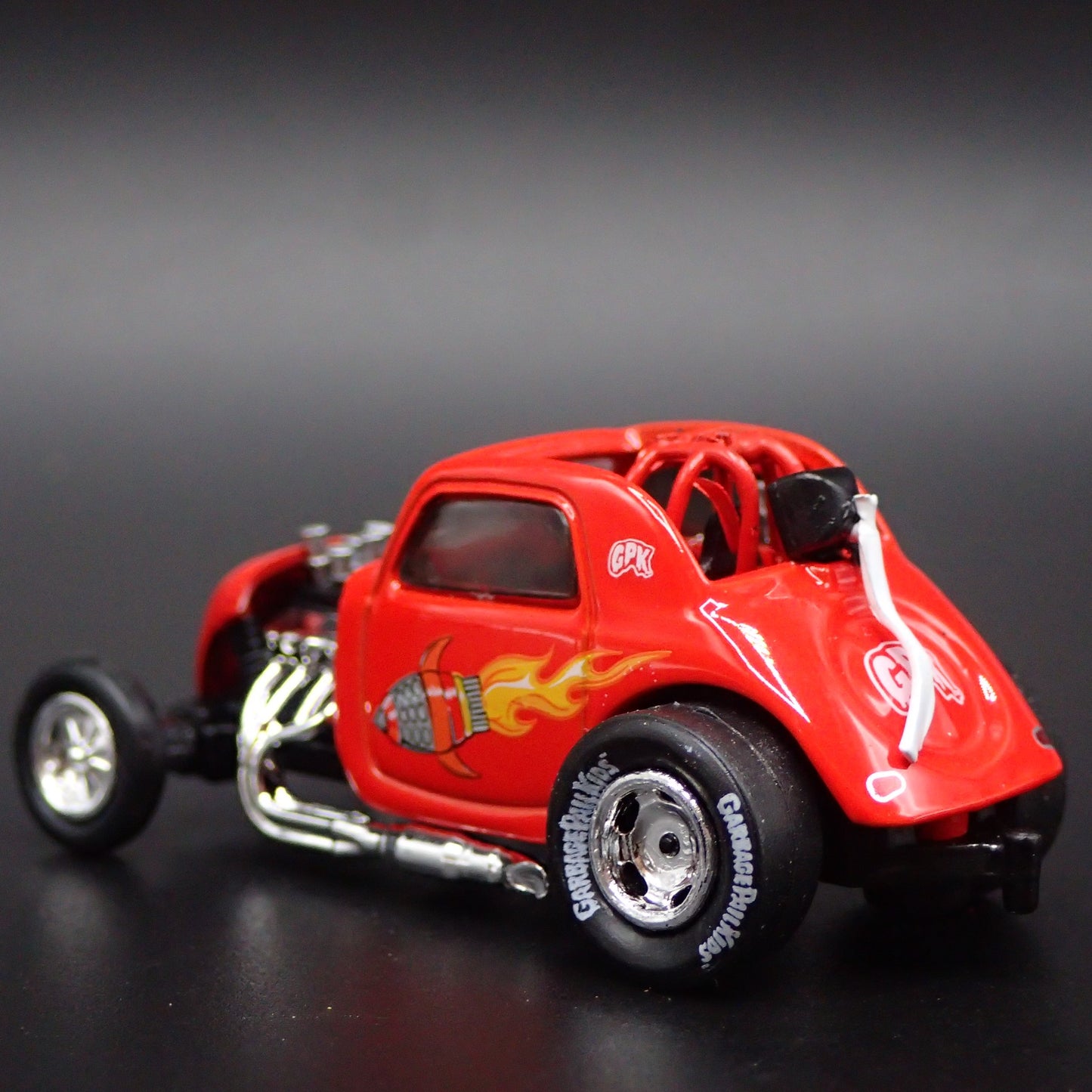 TOPO FUEL ALTERED NHRA GARBAGE PAIL KIDS 1/64 SCALE DIORAMA DIECAST MODEL CAR