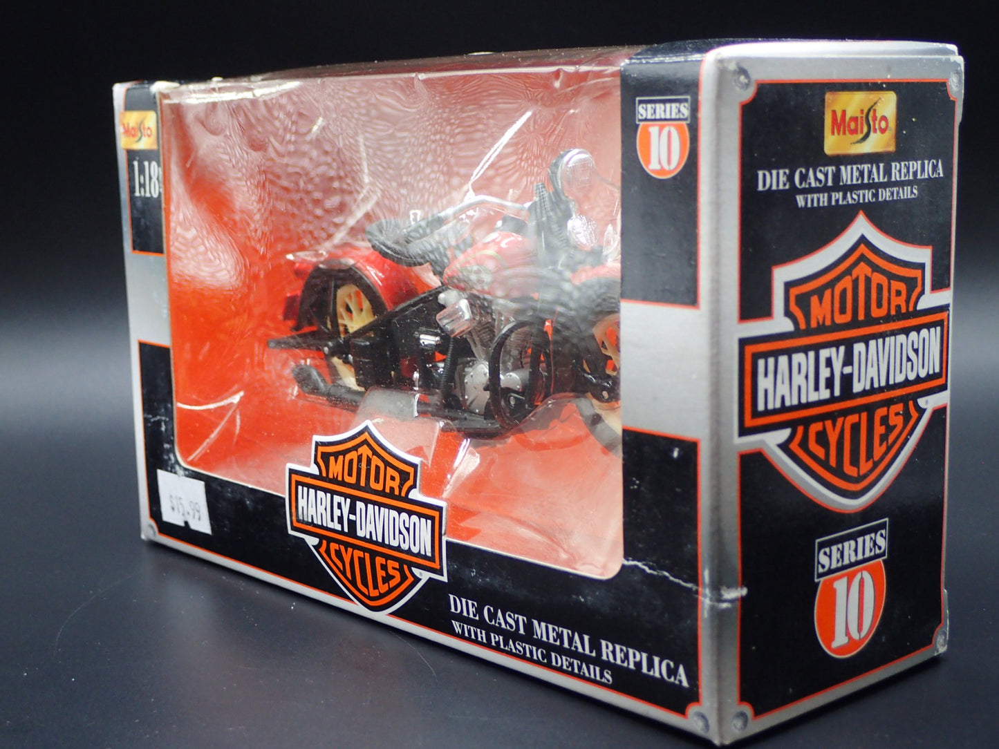 1936 36 EL KNUCKLEHEAD HARLEY DAVIDSON MAISTO 1/18 MOTORCYCLE MODEL SERIES 10