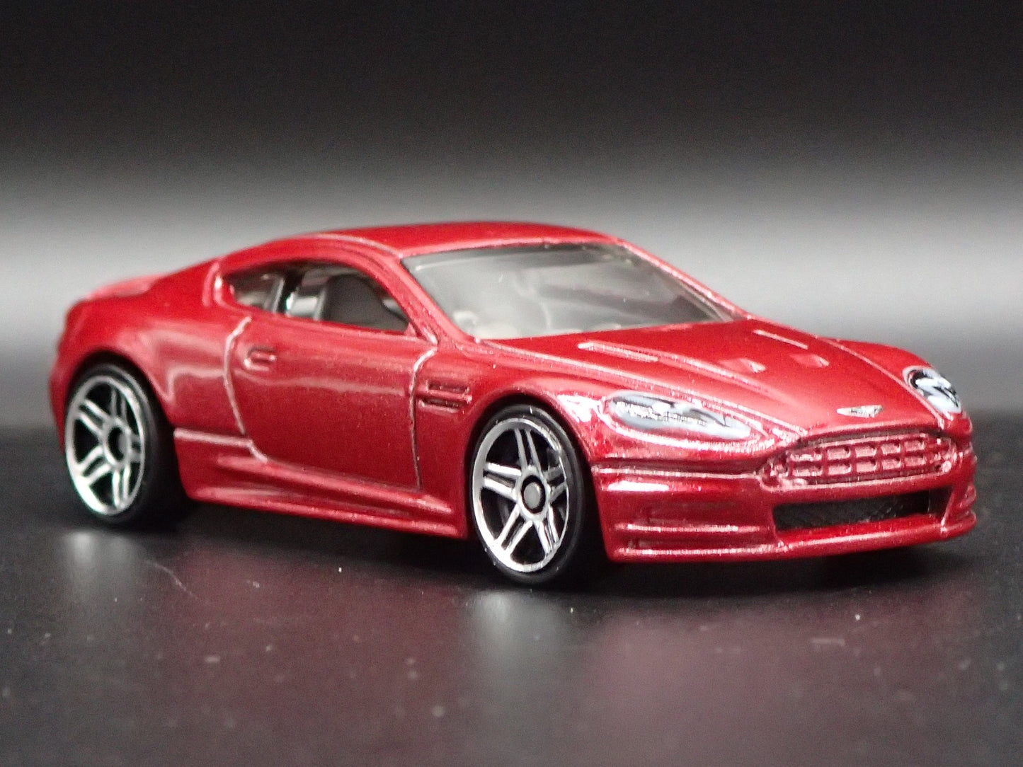 2008-2012 ASTON MARTIN DBS RED 1/64 SCALE COLLECTIBLE DIORAMA DIECAST MODEL CAR