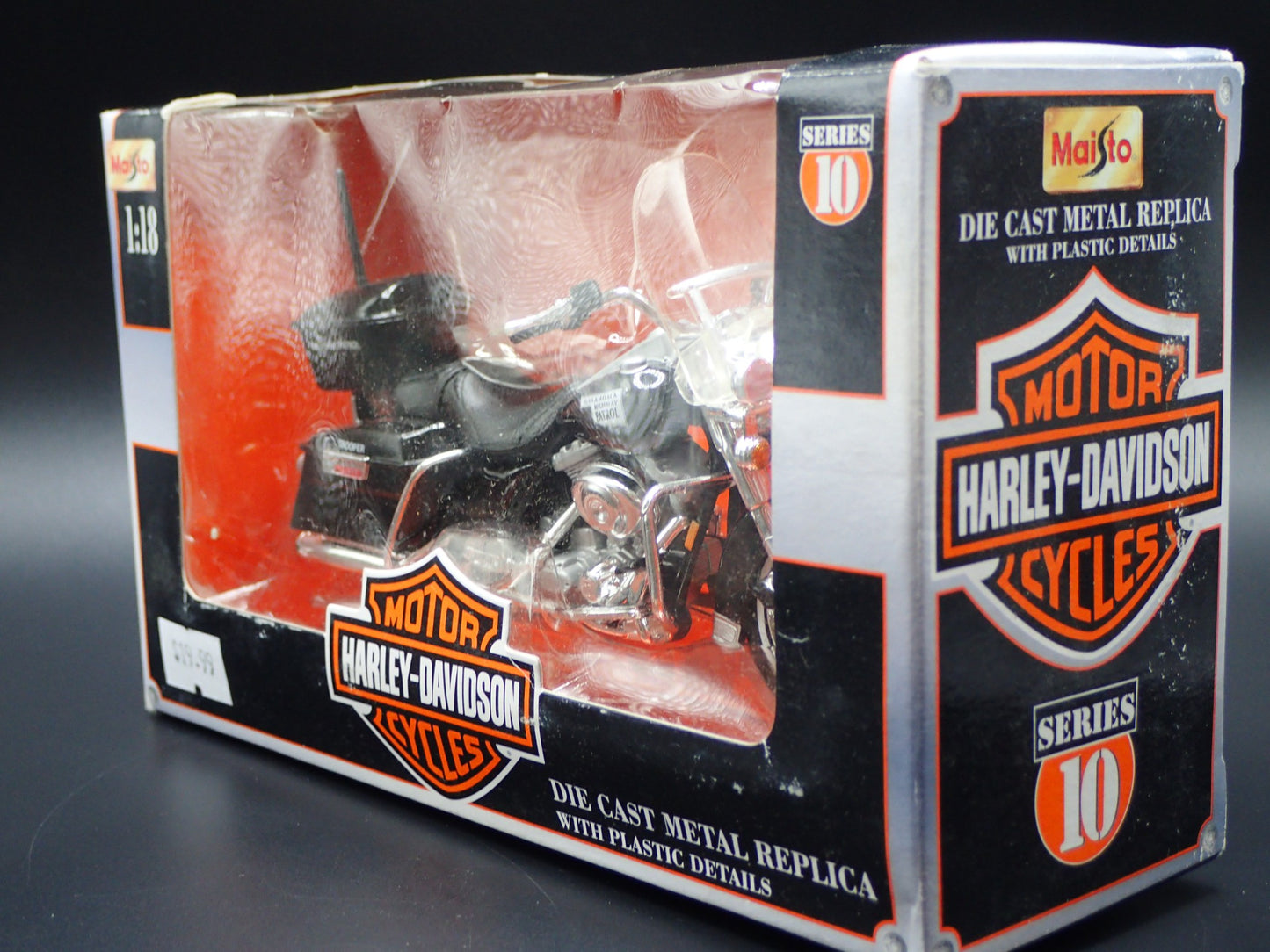 OKLAHOMA HIGHWAY PATROL HARLEY DAVIDSON MAISTO 1/18 MOTORCYCLE MODEL SERIES 10