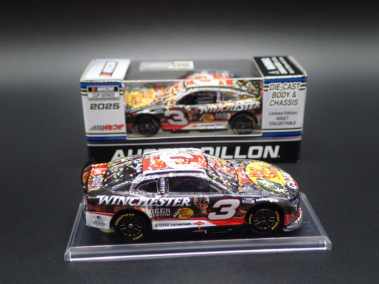 2025 CHEVROLET CAMARO 3 AUSTIN DILLON WINCHESTER NASCAR 1:64 DIECAST MODEL CAR