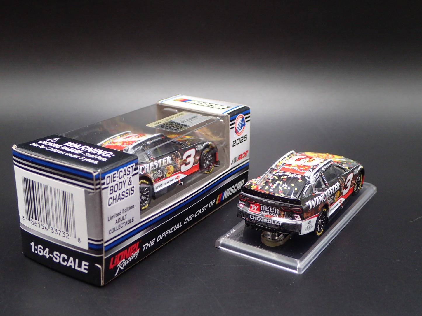 2025 CHEVROLET CAMARO 3 AUSTIN DILLON WINCHESTER NASCAR 1:64 DIECAST MODEL CAR