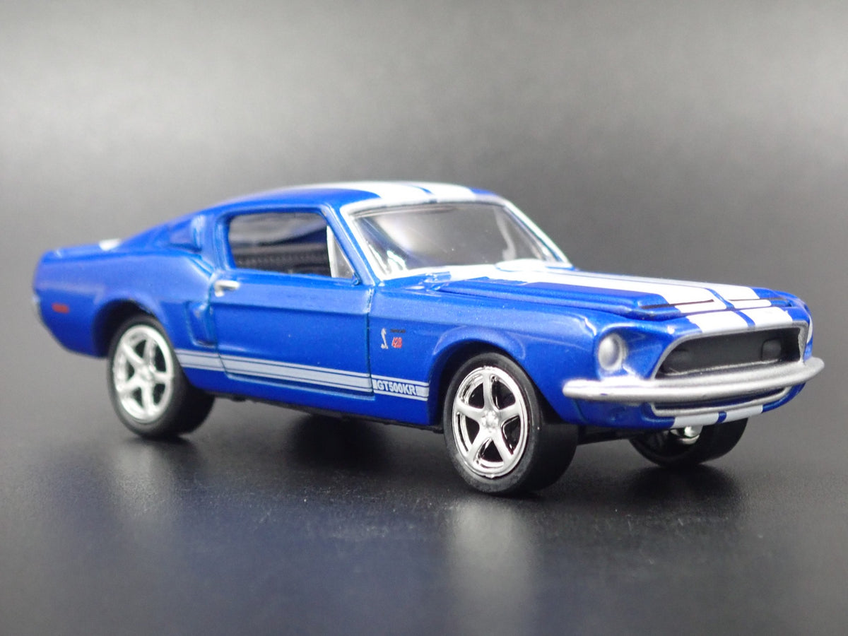 1968 FORD MUSTANG SHELBY GT500KR RARE 1/64 COLLECTIBLE DIORAMA DIECAST MODEL CAR-Burning Rubber Toy Company