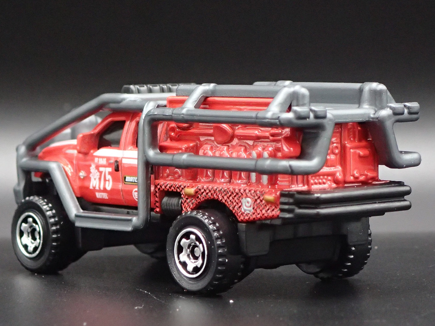 FORD F350 SUPERLIFT PICKUP TRUCK FIRE TRUCK SUPER DUTY 1:64 MB DIECAST MODEL CAR