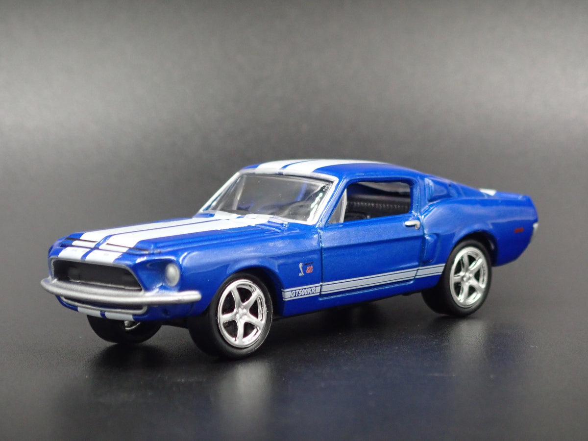 1968 FORD MUSTANG SHELBY GT500KR RARE 1/64 COLLECTIBLE DIORAMA DIECAST MODEL CAR-Burning Rubber Toy Company