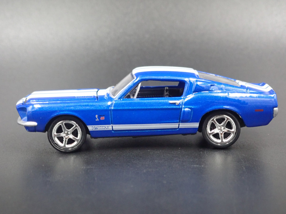 1968 FORD MUSTANG SHELBY GT500KR RARE 1/64 COLLECTIBLE DIORAMA DIECAST MODEL CAR-Burning Rubber Toy Company