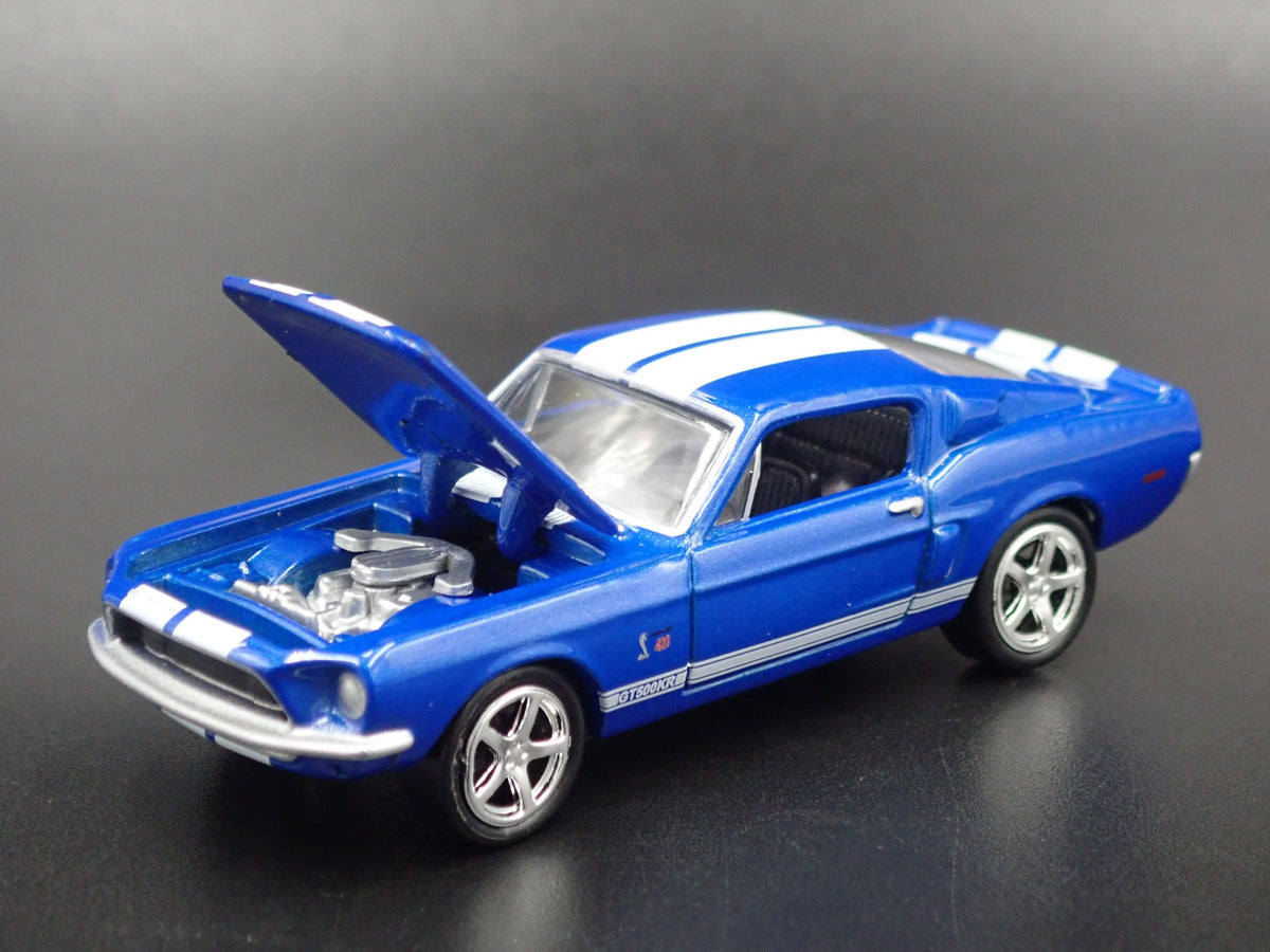 1968 FORD MUSTANG SHELBY GT500KR RARE 1/64 COLLECTIBLE DIORAMA DIECAST MODEL CAR-Burning Rubber Toy Company
