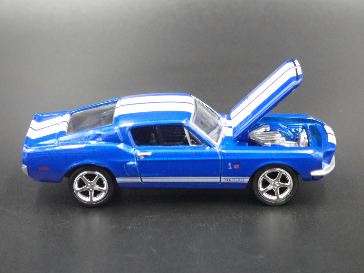 1968 FORD MUSTANG SHELBY GT500KR RARE 1/64 COLLECTIBLE DIORAMA DIECAST MODEL CAR-Burning Rubber Toy Company