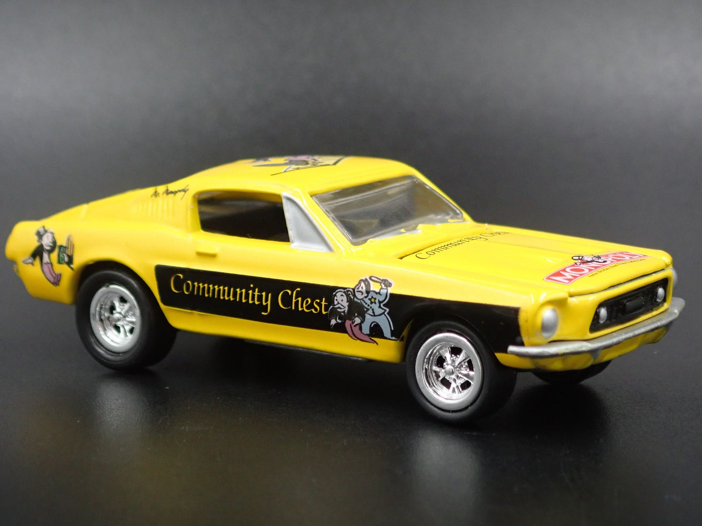 1968 68 FORD MUSTANG FASTBACK MONOPLY 1:64 SCALE COLLECTIBLE DIECAST MODEL CAR