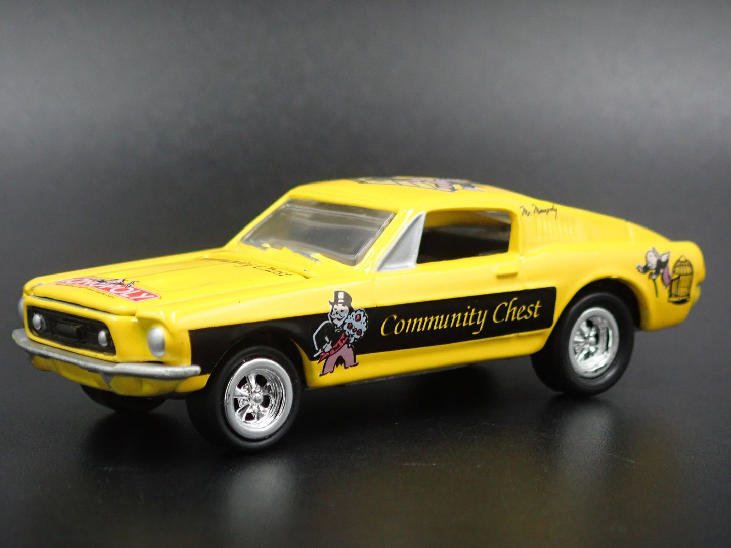 1968 68 FORD MUSTANG FASTBACK MONOPLY 1:64 SCALE COLLECTIBLE DIECAST MODEL CAR