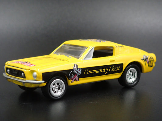 1968 68 FORD MUSTANG FASTBACK MONOPLY 1:64 SCALE COLLECTIBLE DIECAST MODEL CAR