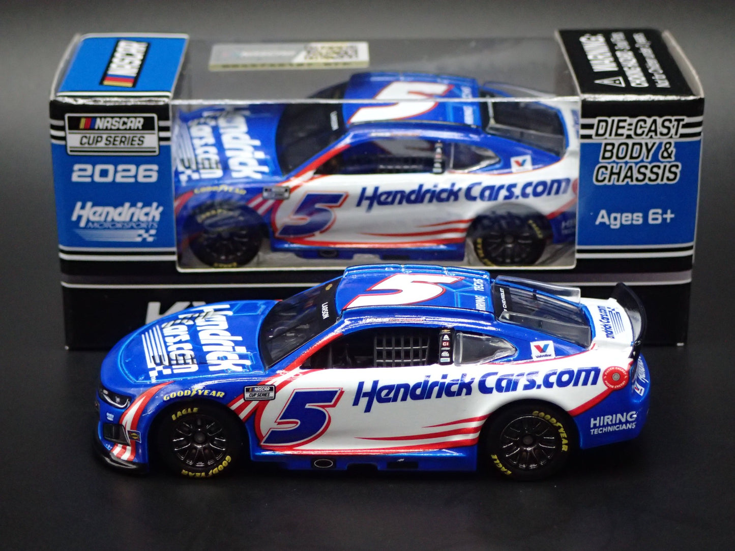 2026 26 CHEVROLET 5 KYLE LARSON HENDRICKCARS NASCAR 1:64 SCALE DIECAST MODEL CAR