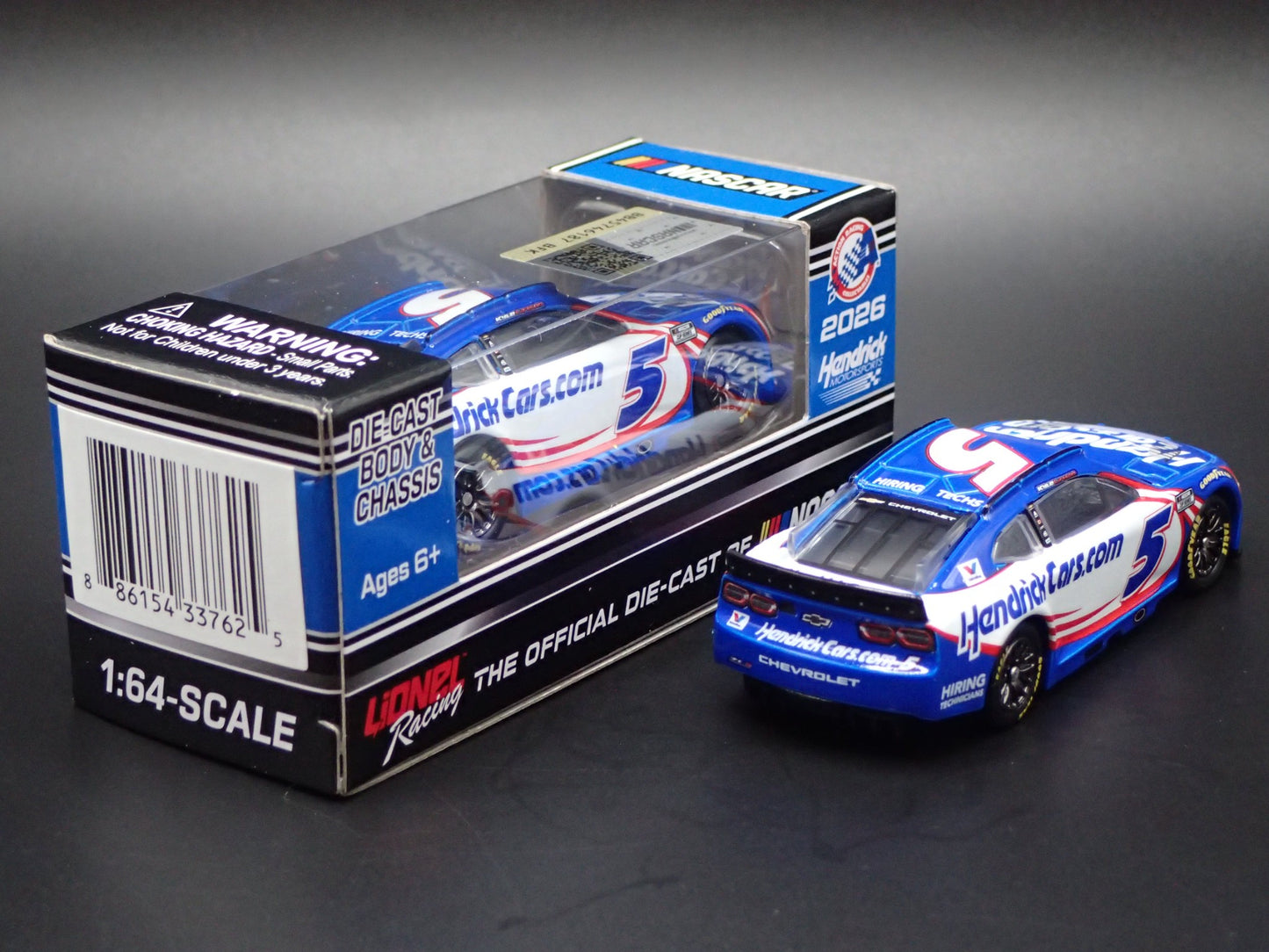 2026 26 CHEVROLET 5 KYLE LARSON HENDRICKCARS NASCAR 1:64 SCALE DIECAST MODEL CAR