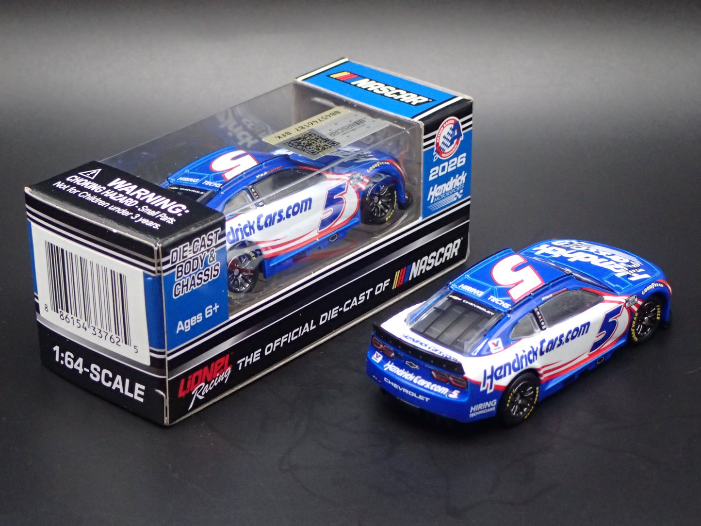 2026 26 CHEVROLET 5 KYLE LARSON HENDRICKCARS NASCAR 1:64 SCALE DIECAST MODEL CAR