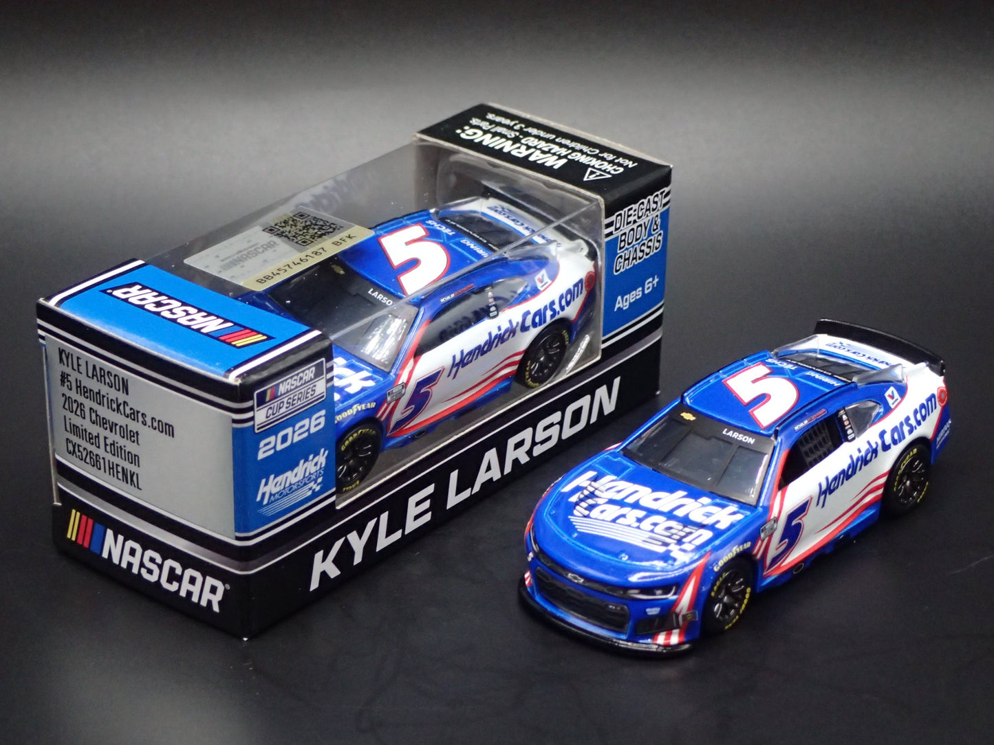 2026 26 CHEVROLET 5 KYLE LARSON HENDRICKCARS NASCAR 1:64 SCALE DIECAST MODEL CAR