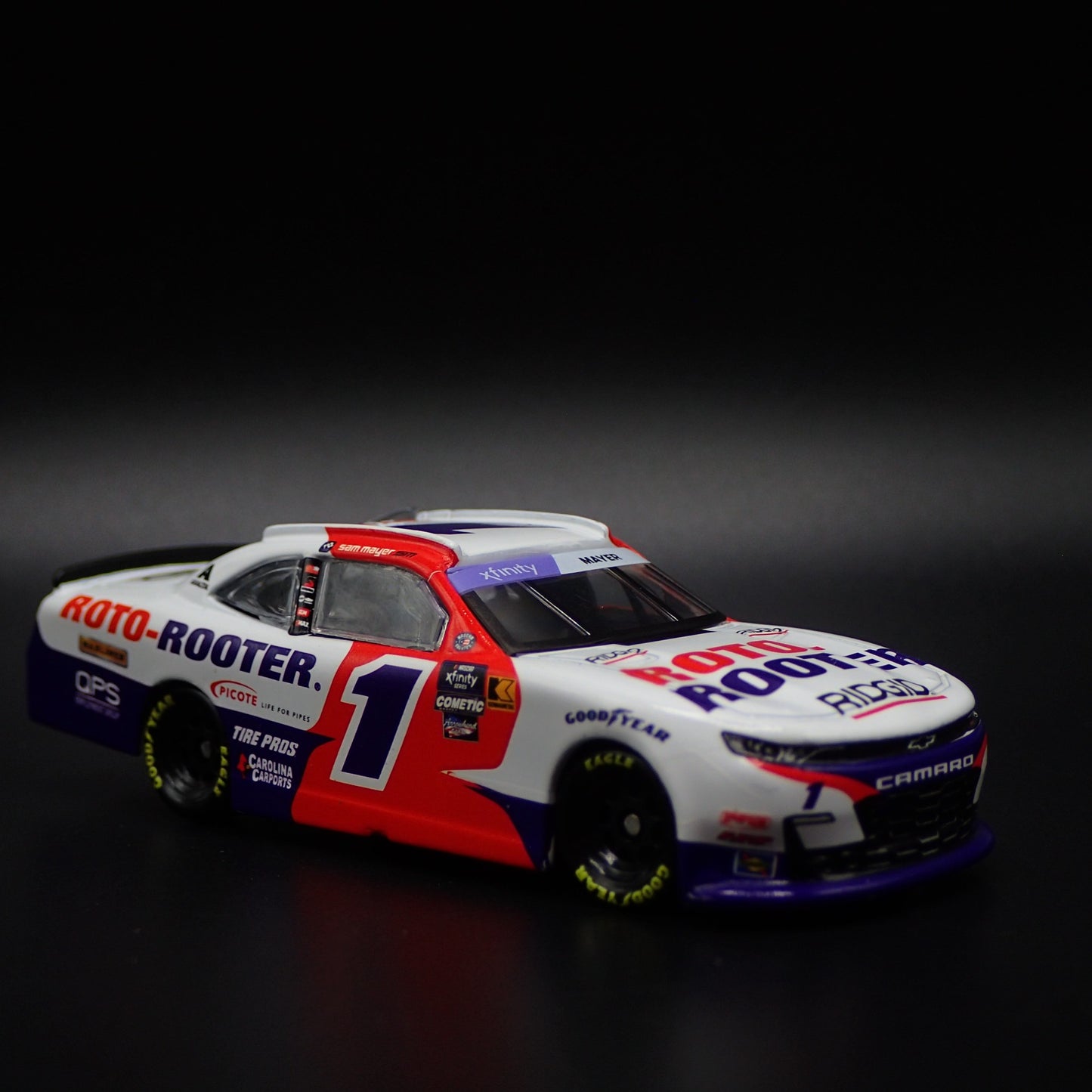 2024 24 CHEVY CAMARO 1 SAM MAYER ROTO ROOTER NASCAR 1:64 SCALE DIECAST MODEL CAR