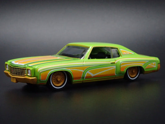 1970 70 CHEVY CHEVROLET MONTE CARLO LOWRIDER GREEN 1:64 SCALE DIECAST MODEL CAR