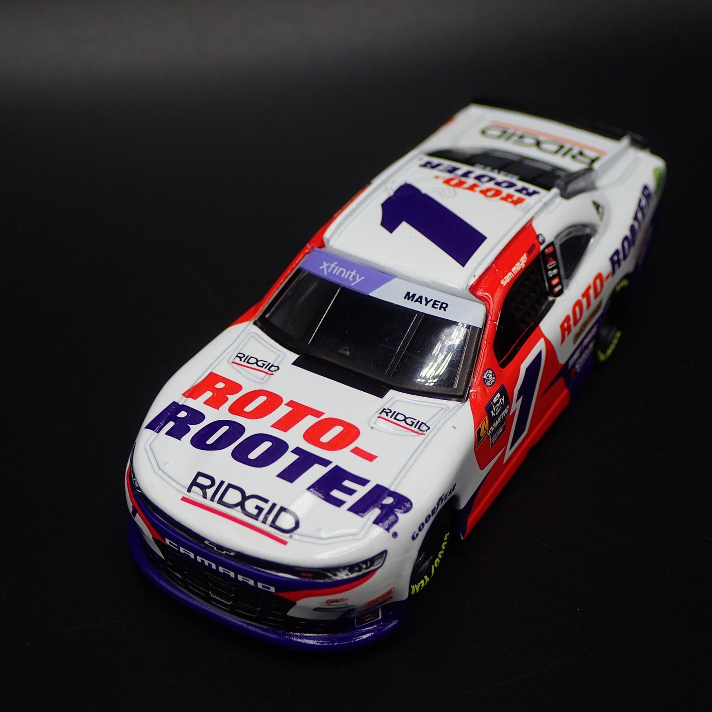 2024 24 CHEVY CAMARO 1 SAM MAYER ROTO ROOTER NASCAR 1:64 SCALE DIECAST MODEL CAR