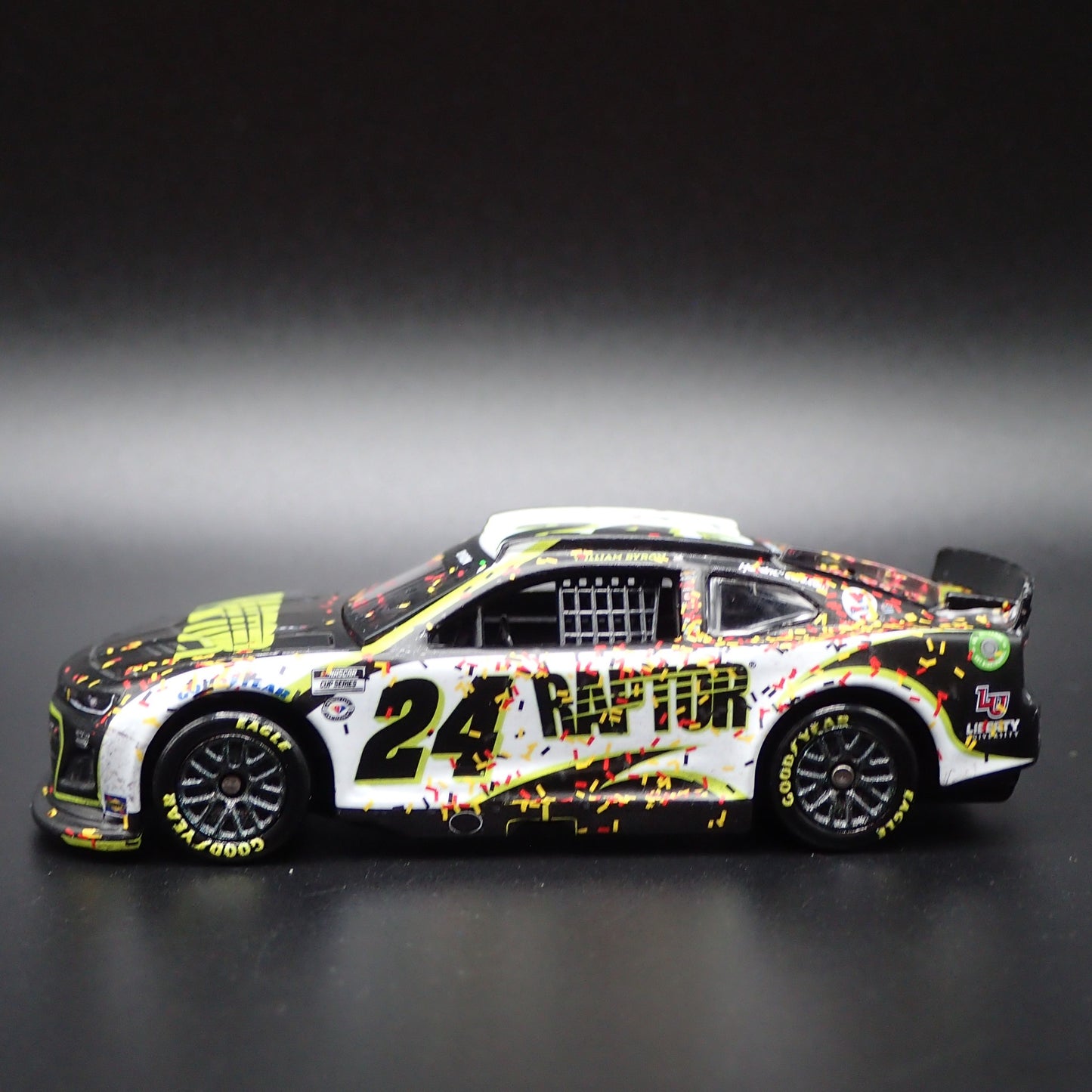 2023 CHEVY CAMARO ZL1 #24 WILLIAM BYRON RAPTOR WIN NASCAR 1:64 DIECAST MODEL CAR