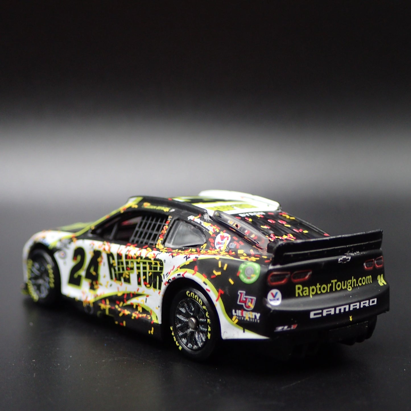 2023 CHEVY CAMARO ZL1 #24 WILLIAM BYRON RAPTOR WIN NASCAR 1:64 DIECAST MODEL CAR