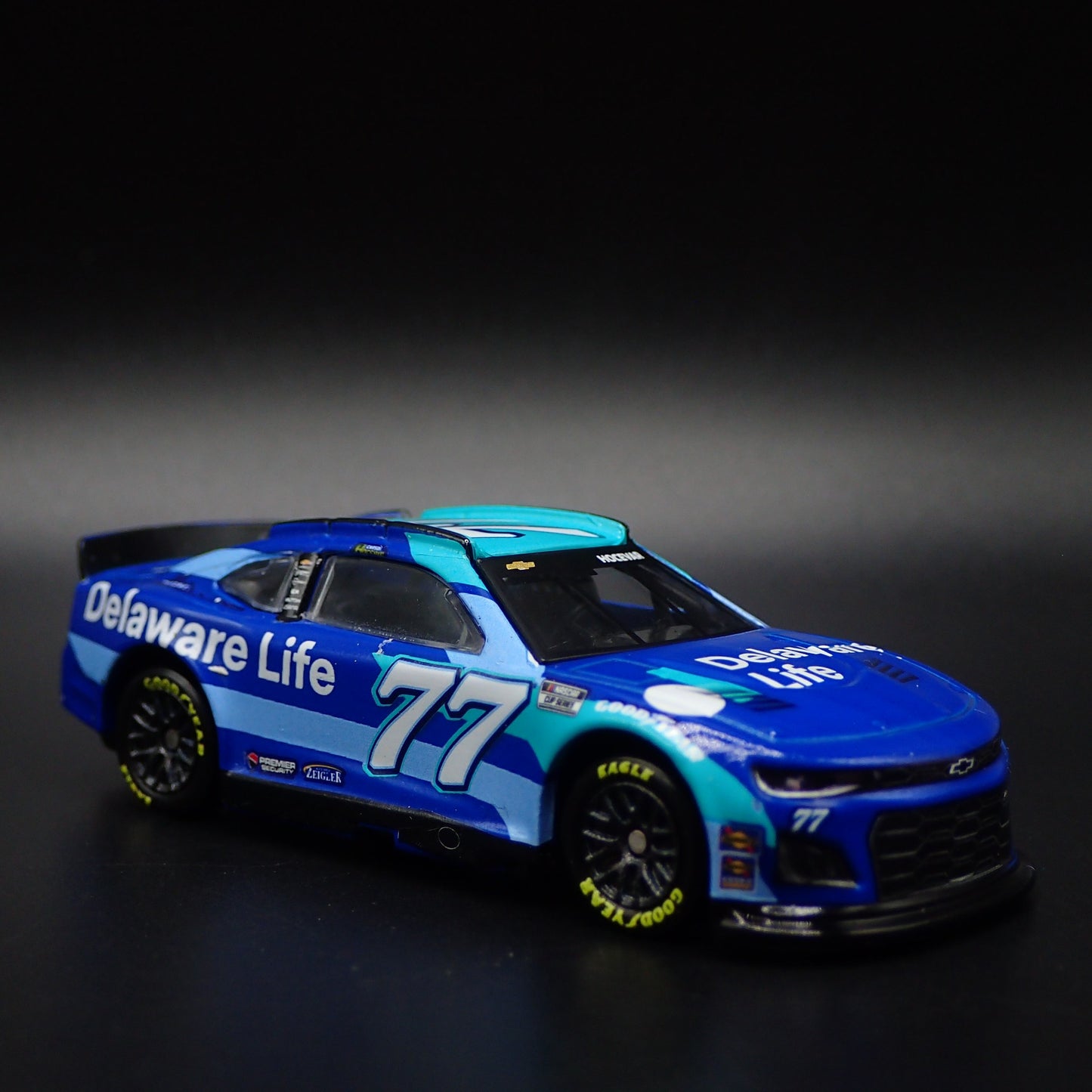 2024 24 CHEVY CAMARO ZL1 77 CARSON HOCEVAR DELAWARE LIFE NASCAR 1:64 DIECAST CAR