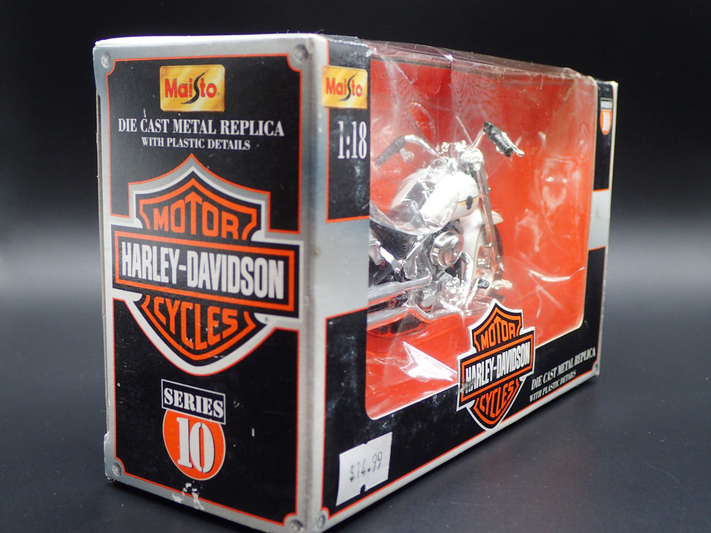 2000 FLSTF FAT BOY HARLEY DAVIDSON MOTORCYCLE HD S 10 1:18 SCALE DIECAST MODEL