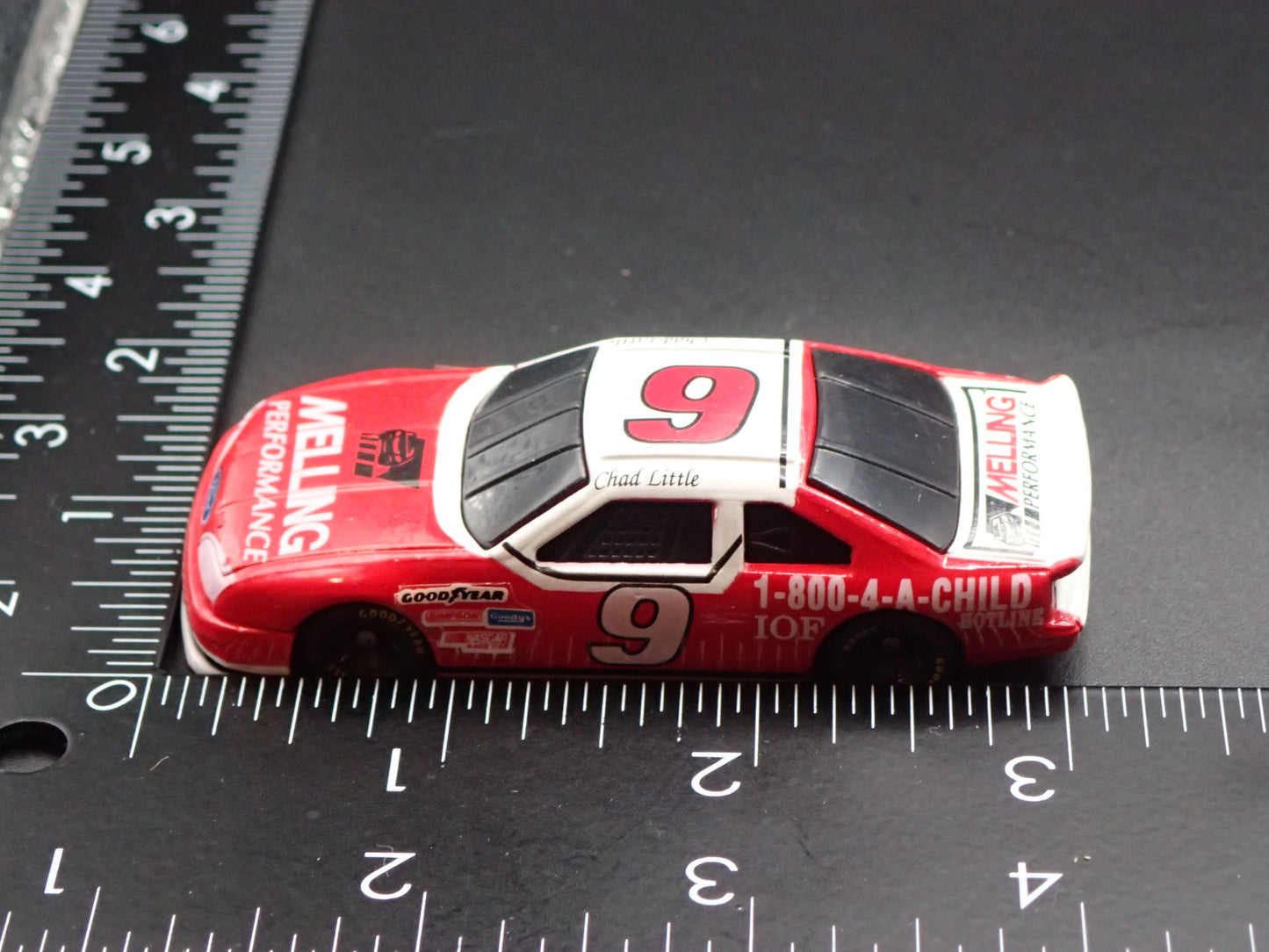 1992 92 FORD THUNDERBIRD 9 CHAD LITTLE MELLING NASCAR 1:64 SCALE DIECAST CAR