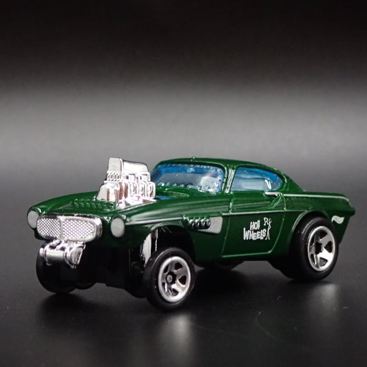 1961-1973 VOLVO P1800 GASSER NHRA GREEN 1:64 SCALE COLLECTIBLE DIECAST MODEL CAR