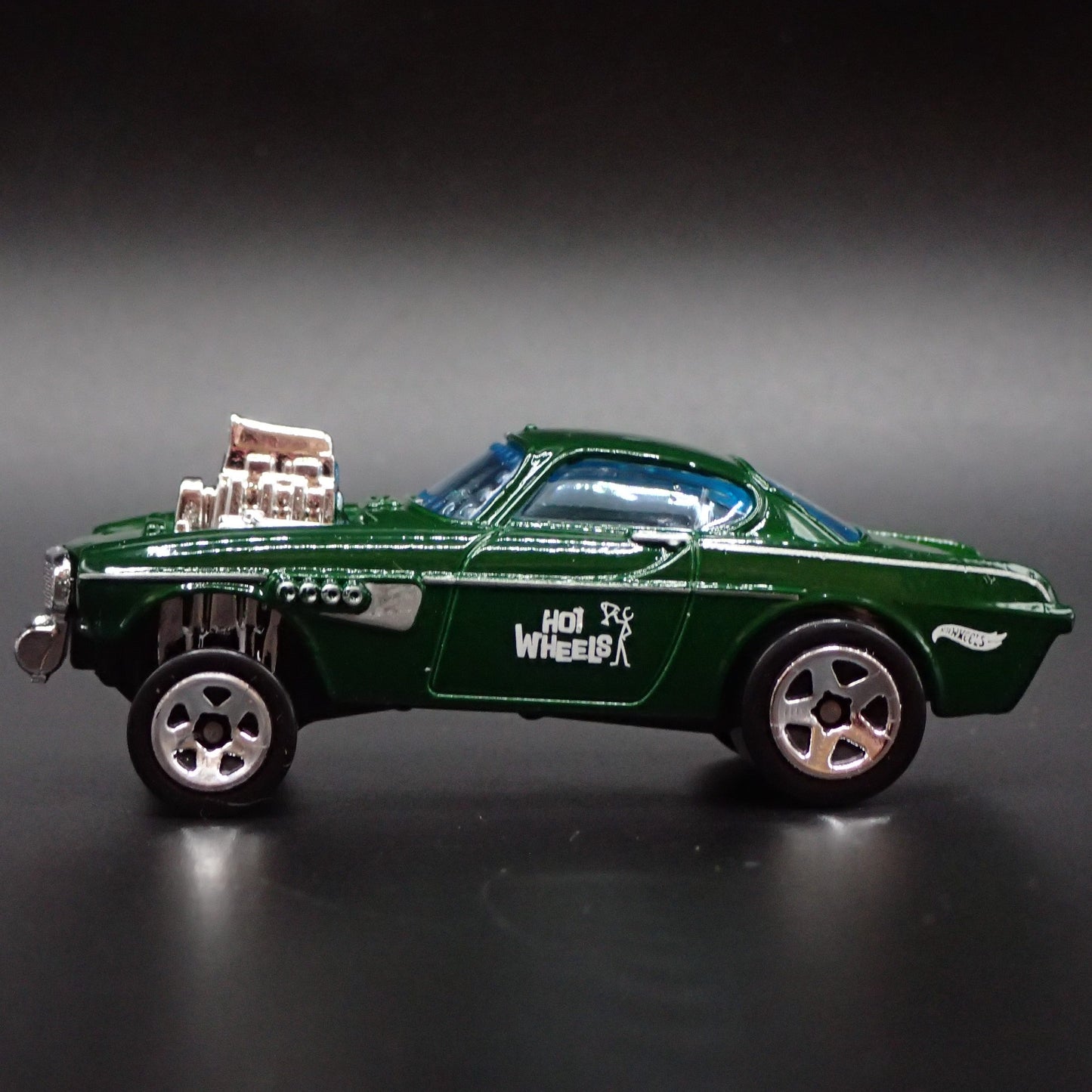 1961-1973 VOLVO P1800 GASSER NHRA GREEN 1:64 SCALE COLLECTIBLE DIECAST MODEL CAR