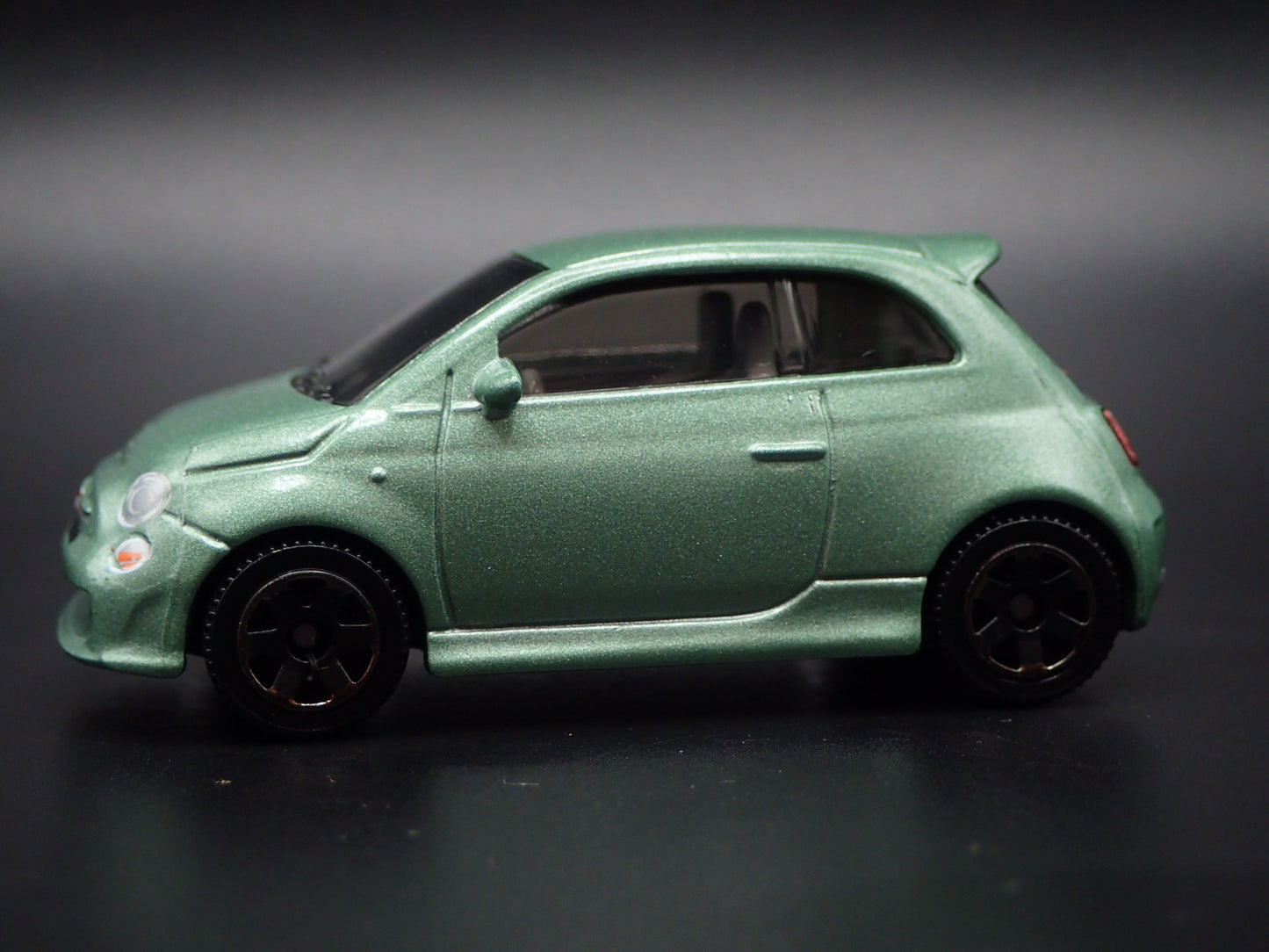 2007-2025 FIAT 500 TURBO GREEN 1/64 SCALE COLLECTIBLE DIORAMA DIECAST MODEL CAR