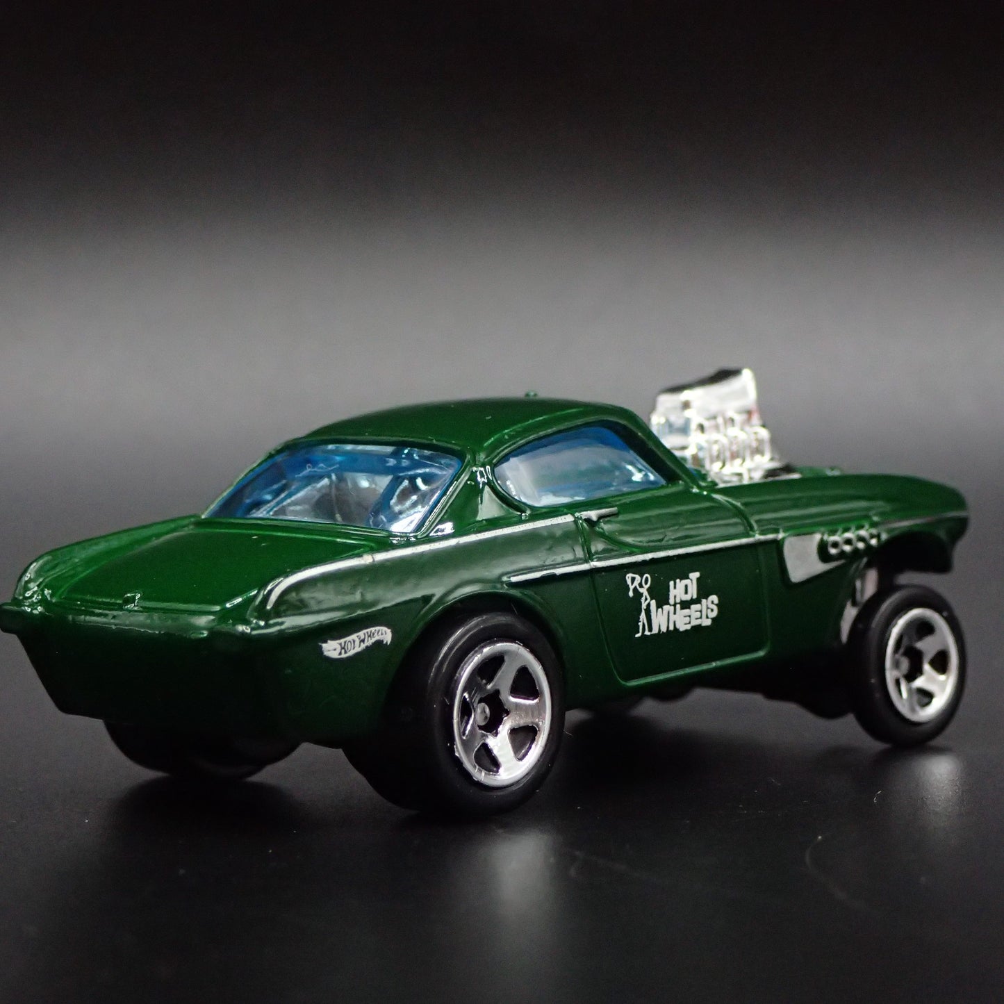 1961-1973 VOLVO P1800 GASSER NHRA GREEN 1:64 SCALE COLLECTIBLE DIECAST MODEL CAR