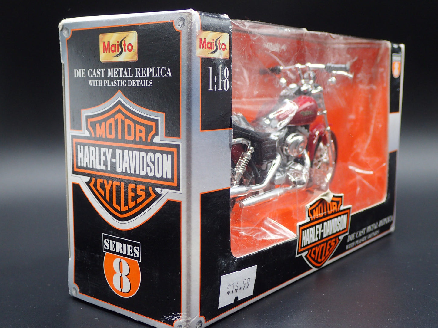 2000 00 FXDX DYNA SUPER GLIDE SPORT HARLEY DAVIDSON MOTORCYCLE MAISTO 8 1/18